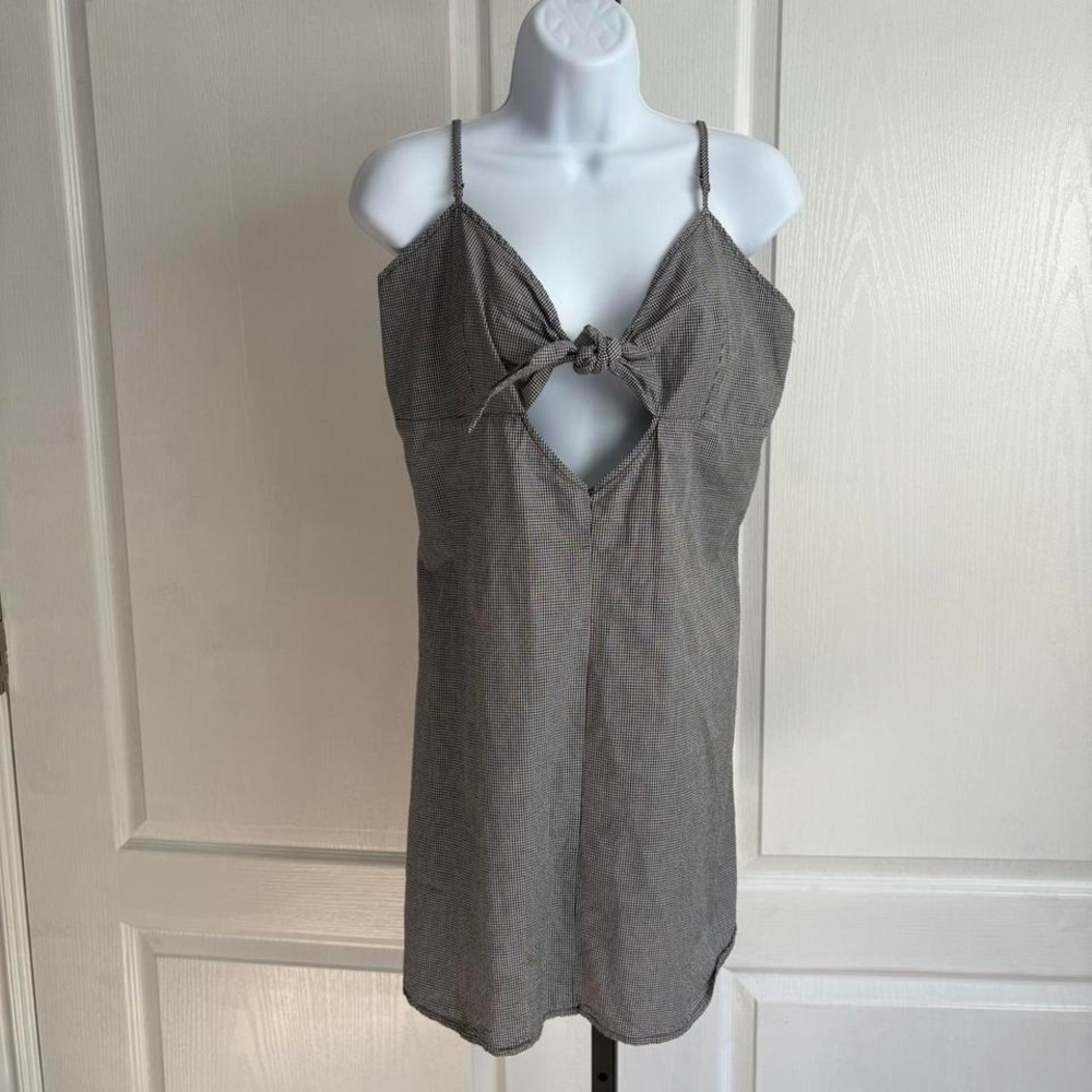 Kendall & Kylie Grey & black plaid dress